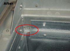 After image of duct leakage sealing